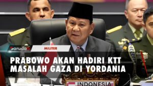 Prabowo Wakili Jokowi Hadiri KTT Tanggap Darurat Gaz4, Ini yang Bakal Dibahas