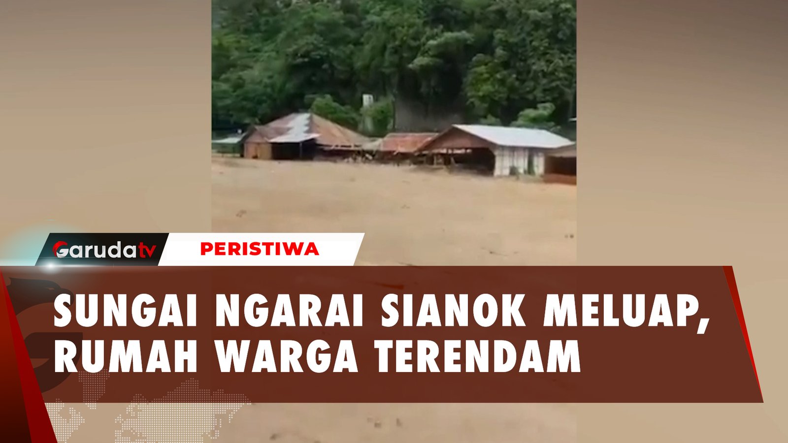 Air Rendam Rumah Warga Sampai Atap Imbas Meluapnya Sungai Ngarai Sianok