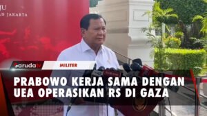 Prabowo Diperintahkan Jokowi Kerja Sama dengan UEA untuk Operasi di Gaza
