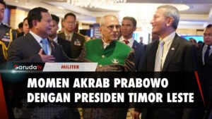 Momen Keakraban Menhan Prabowo dengan Presiden Timor Leste Jadi Sorotan
