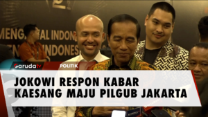 Presiden Joko Widodo menanggapi kabar mengenai dirinya yang melarang putra bungsunya sekaligus Ketua Umum PSI, Kaesang Pangarep, untuk maju di Pilgub Jakarta. Jokowi mengarahkan agar pertanyaan tersebut ditanyakan kepada Kaesang Pangarep.