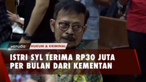 WOW! Istri SYL Dapat Jatah Rp30 Juta Per Bulan dari Kementan