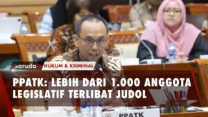 Lebih dari 1.000 Anggota Legislatif Terindikasi Terlibat JudoI