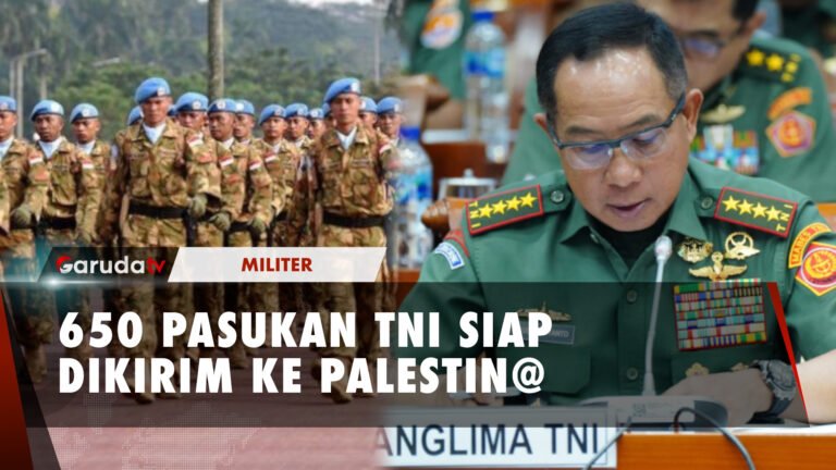 TNI Siapkan 650 Pasukan untuk Misi Kemanusiaan ke Palestin@