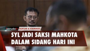 SYL jadi Saksi Mahkota Dan Diperiksa Sebagai Terdakwa