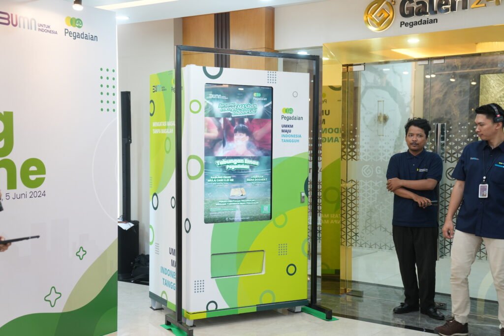Inovasi Terbaru, PT Pegadaian Luncurkan Vending Machine untuk Dukung UMKM Berkembang Pesat
