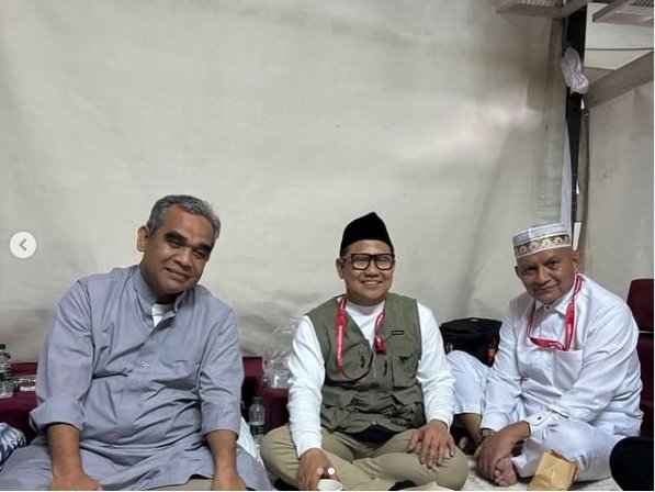 Tiga Pentolan Partai Gerindra, Golkar dan PKB Berjumpa di Tanah Suci
