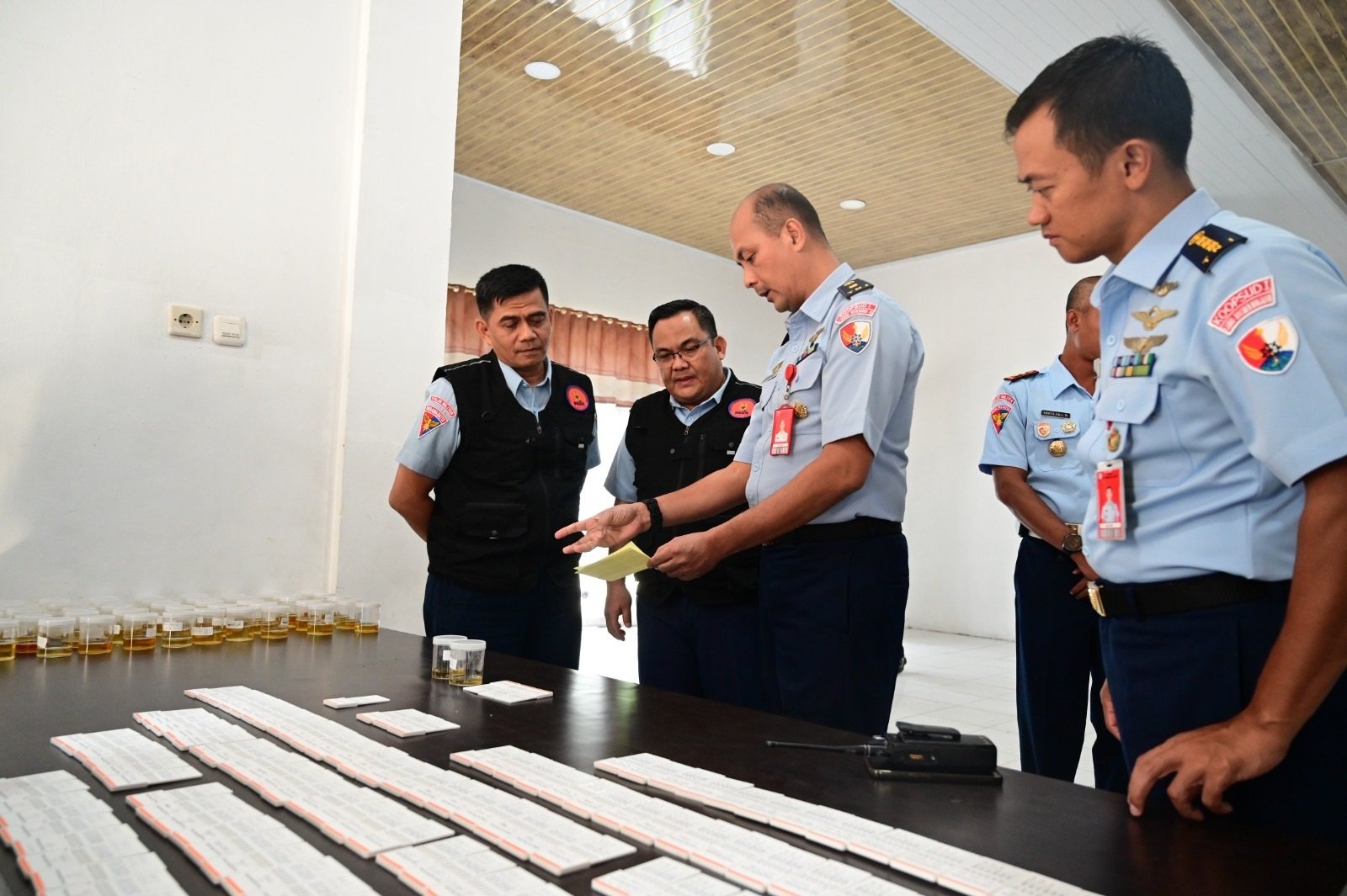 Lanud Roesmin Nurjadin Gelar Sosialisasi P4GN dan Test Urine, Tekankan Bahaya Narkoba