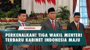 PERKENALKAN! TIGA WAKIL MENTERI TERBARU KABINET INDONESIA MAJU