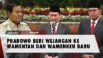 Prabowo Ingatkan Wamentan dan Wamenkeu atas Tanggung Jawabnya