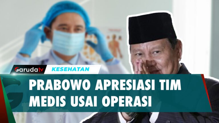 Prabowo Beri Apresiasi Tinggi pada Tim Medis Usai Operasi Cedera Kaki