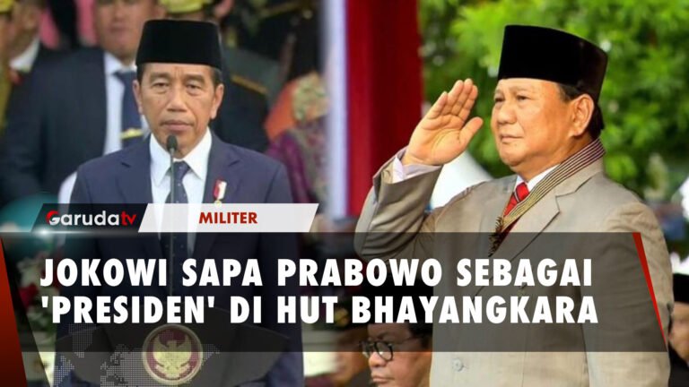 Jokowi Sapa Prabowo Sebagai "Presiden" di HUT Bhayangkara ke-78