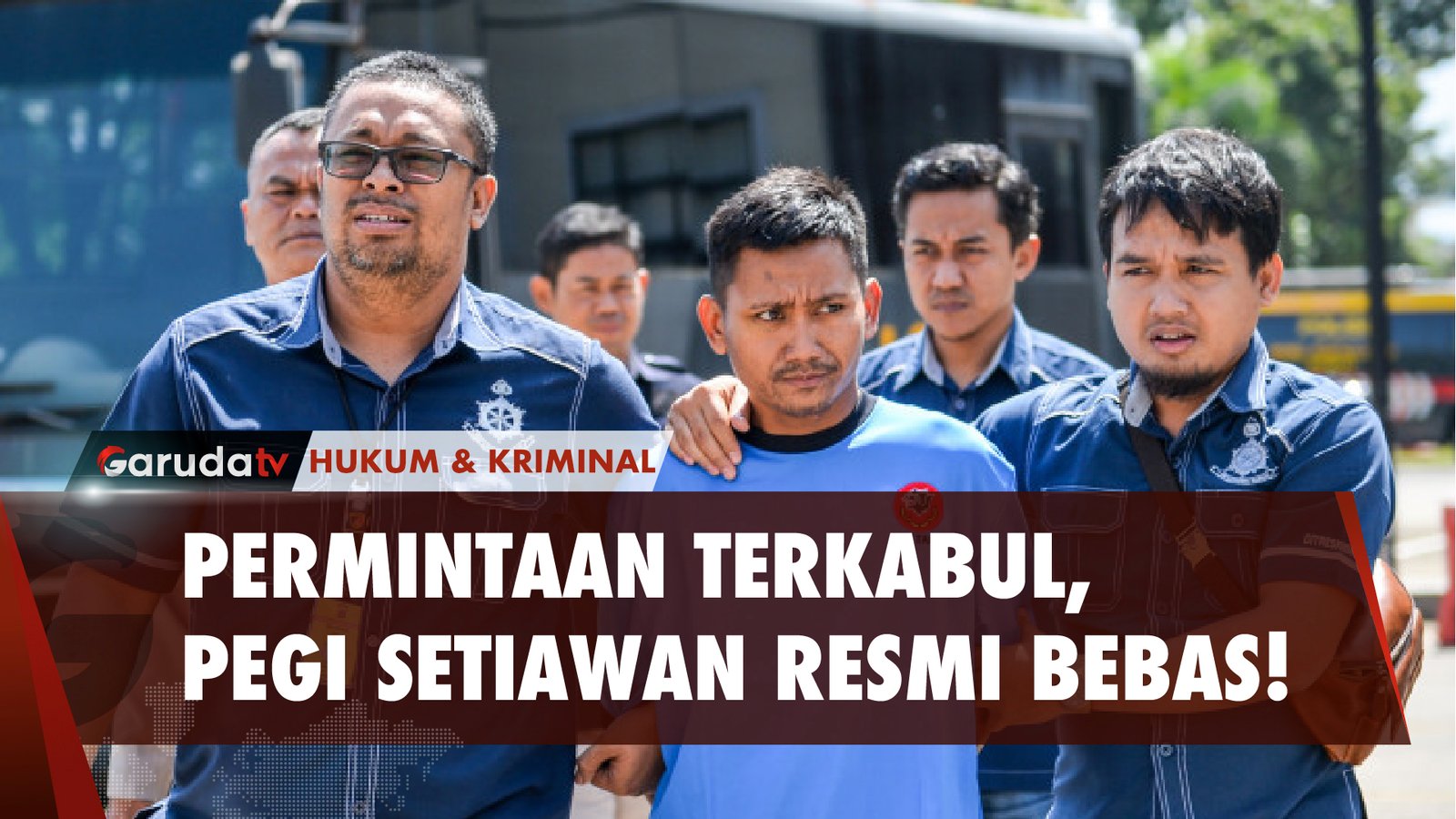 PERMINTAAN TERKABUL, PEGI SETIAWAN RESMI BEBAS