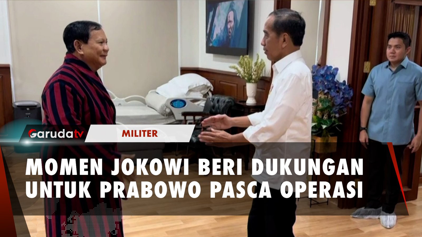 Momen Jokowi Jenguk Prabowo yang Baru Selesai Operasi