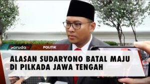 ALASAN SUDARYONO BATAL MAJU DI PILKADA JAWA TENGAH