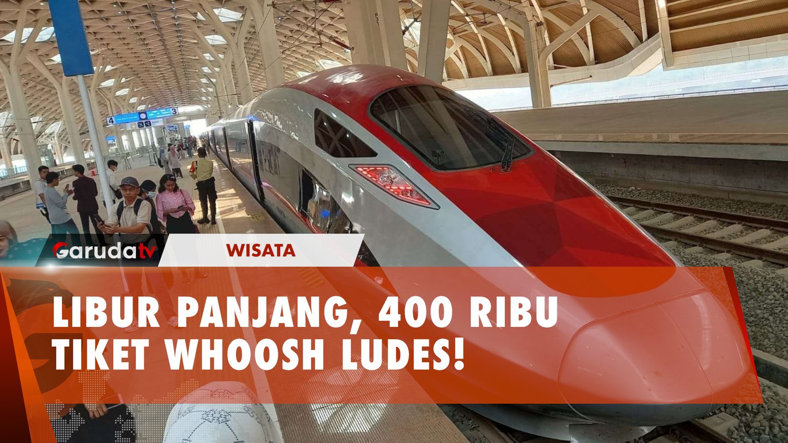 Libur Telah Tiba, 400 Ribu Tiket Kereta Whoosh Ludes Terjual!