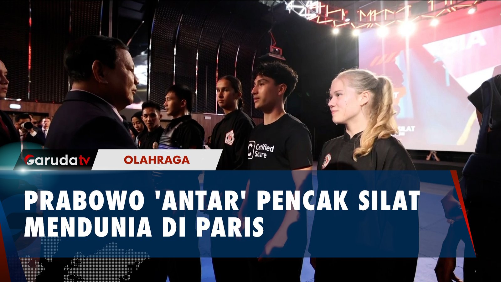 Antar Silat Mendunia, Prabowo Subianto Hadiri Ekshibisi Pencak Silat di Paris