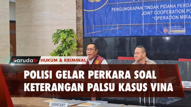 Tanggapi Dugaan Keterangan Palsu, Polisi Gelar Perkara kasus Vina Cirebon