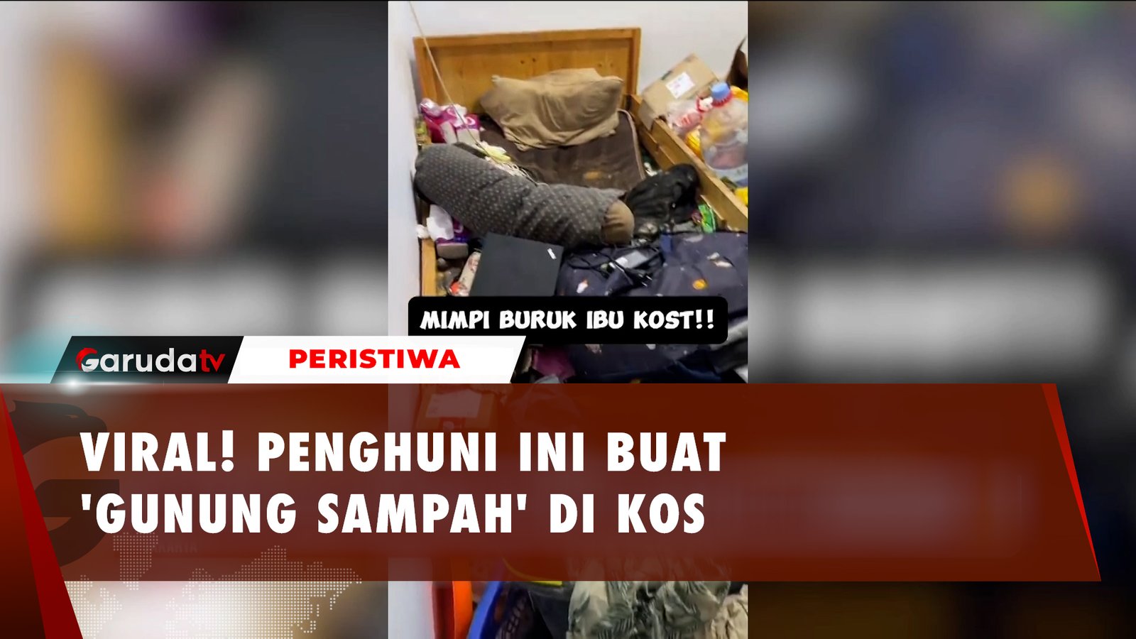 VIRAL! PENGHUNI INI BUAT 'GUNUNG SAMPAH' DI KOS