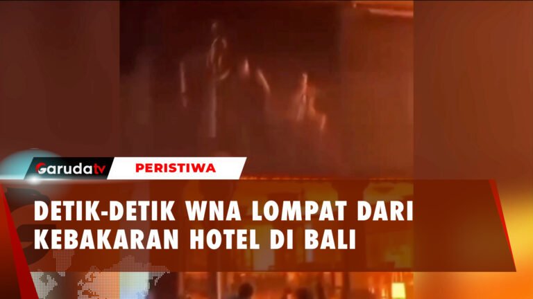 Aksi Dramatis WNA Selamatkan Diri Lompat dari Kebakaran Hotel di Bali