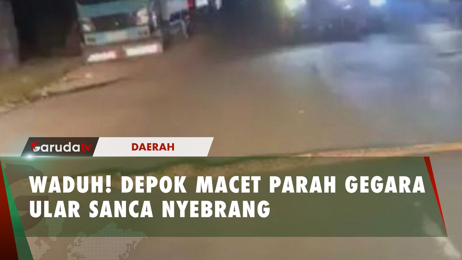 Ular Sanca 3 Meter Jadi Biang Kerok Jalan Raya di Depok Macet Parah