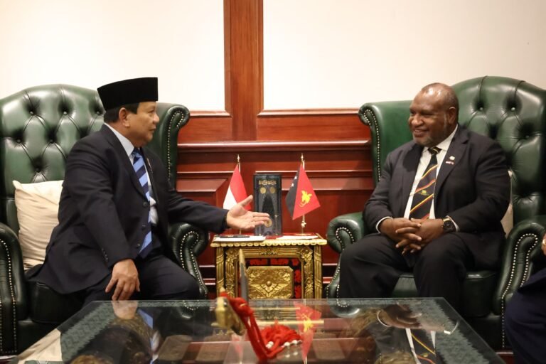 Bahas Kerja Sama Pertahanan, PM PNG Temui Menhan Prabowo di Kemhan