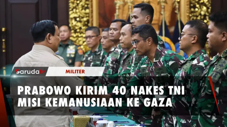 Menhan Prabowo Beri Pembekalan Khusus untuk 40 Nakes TNI Menuju Gaza