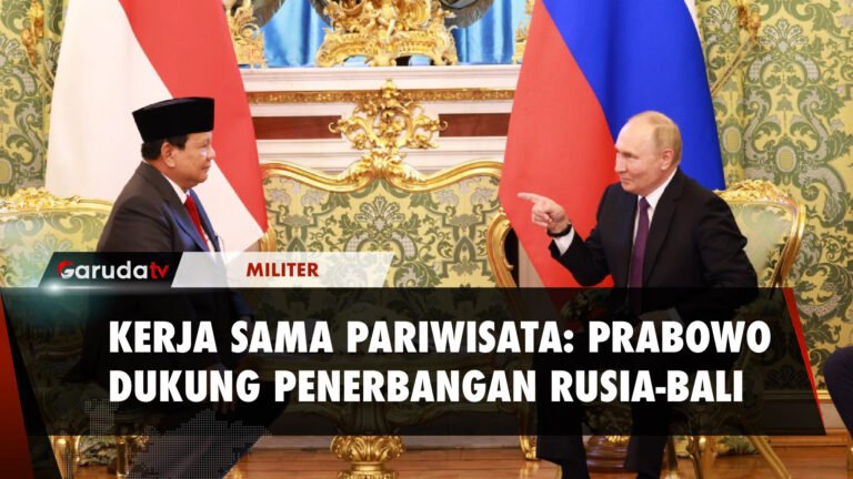 Menhan Prabowo Dukung Penuh Adanya Rencana Penerbangan Rusia-Bali