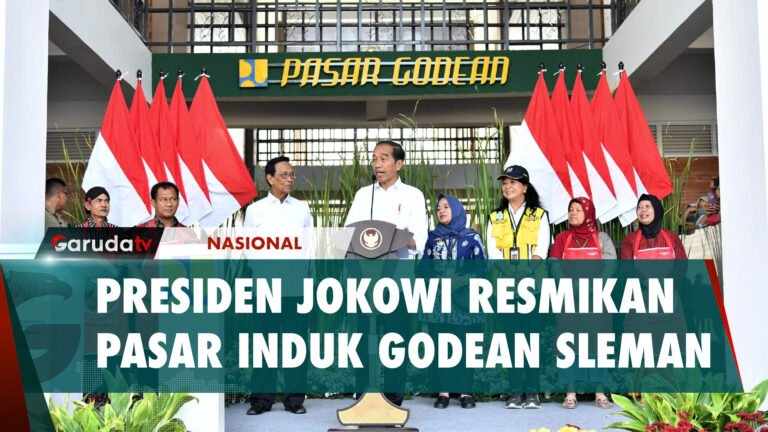 Momen Presiden Jokowi Resmikan Pasar Godean Daerah Istimewa Yogyakarta