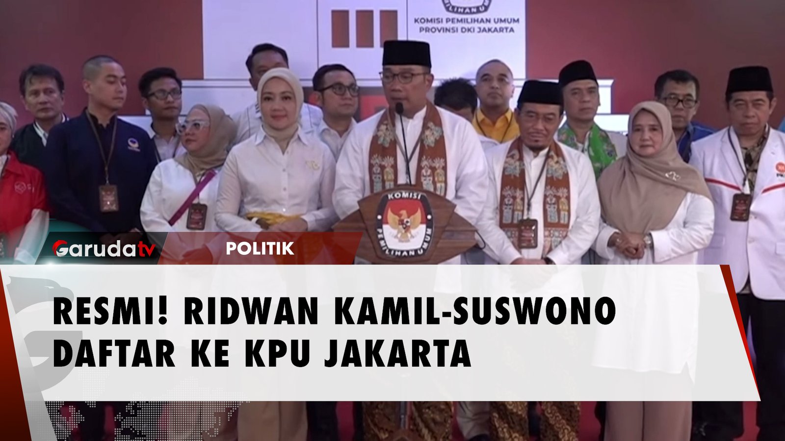 Momen Ridwan Kamil - Suswono Daftar Pilgub Jakarta 2024