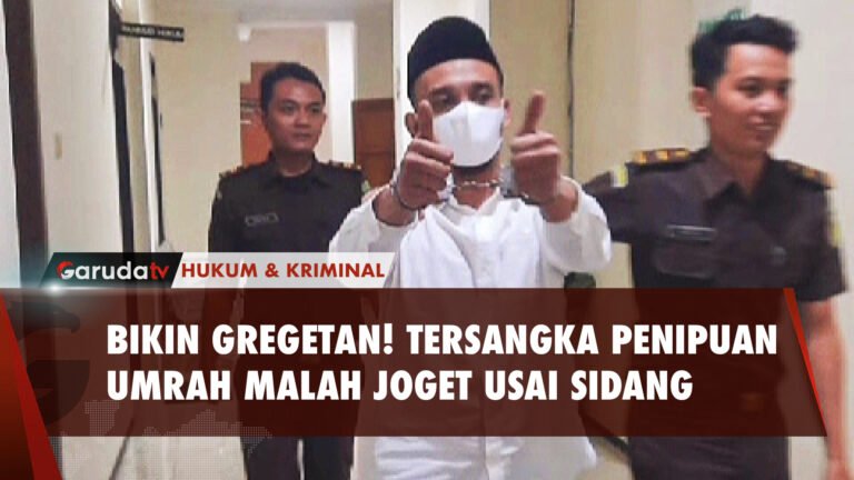 Tersangka Penipuan Umrah Ini Joget Ledek Para Korban usai Jalani Sidang