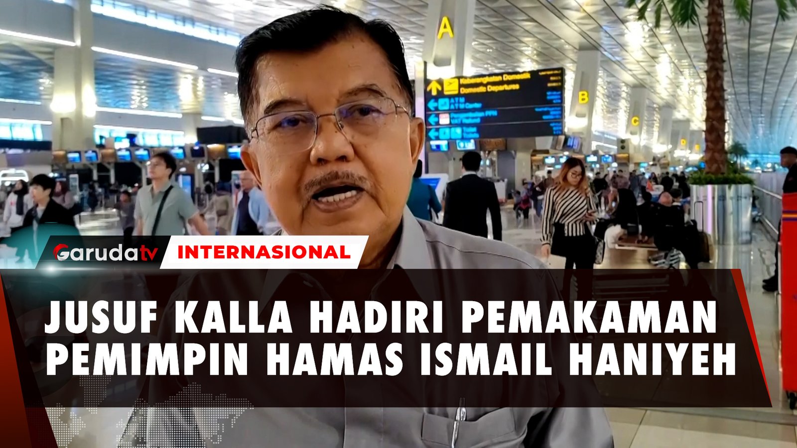 Jusuf Kalla Terbang ke Doha Hadiri Pemakaman Ismail Haniyeh