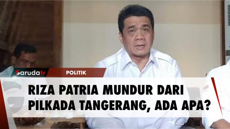 Ahmad Riza Patria Pilih Mundur Pilkada Tangsel, Ada apa?