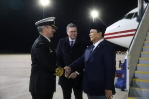 Kunker ke Australia, Menhan Prabowo Tiba di Canberra