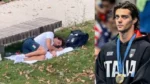Perenang Tampan Italia Thomas Ceccon Ketauan Tidur di Taman, Karena Panasnya Penginapan