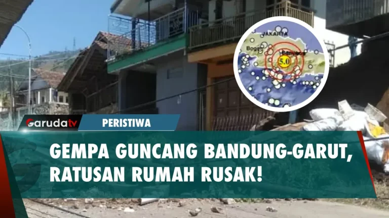 Gempa Hebat Guncang Bandung-Garut, Ratusan Rumah Terdampak