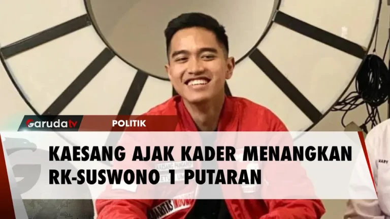 Kaesang Ajak Kader Menangkan RK-Suswono dalam Satu Putaran!