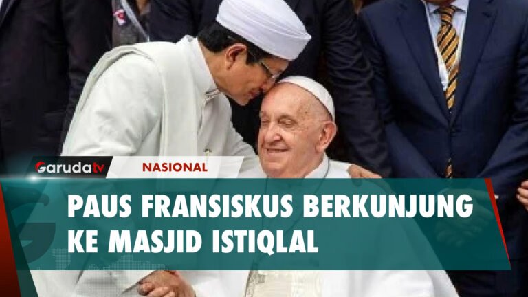 Sebelum Pimpin Misa Akbar, Paus Fransiskus Berkunjung ke Masjid Istiqlal