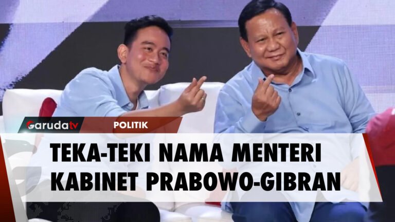 Jelang Pelantikan Prabowo-Gibran Nama Menteri Masih Jadi Misteri