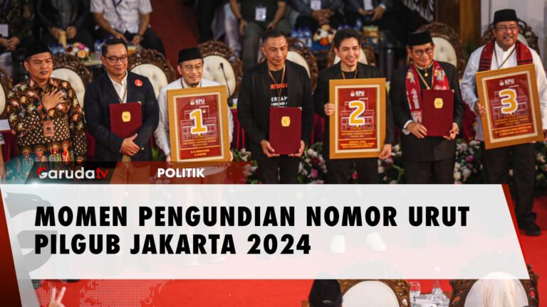 Intip Momen Seru Pengundian Nomor Urut Pilgub Jakarta 2024!