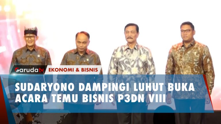 Momen Sudaryono Dampingi Luhut Resmikan Temu Bisnis P3DN VIII