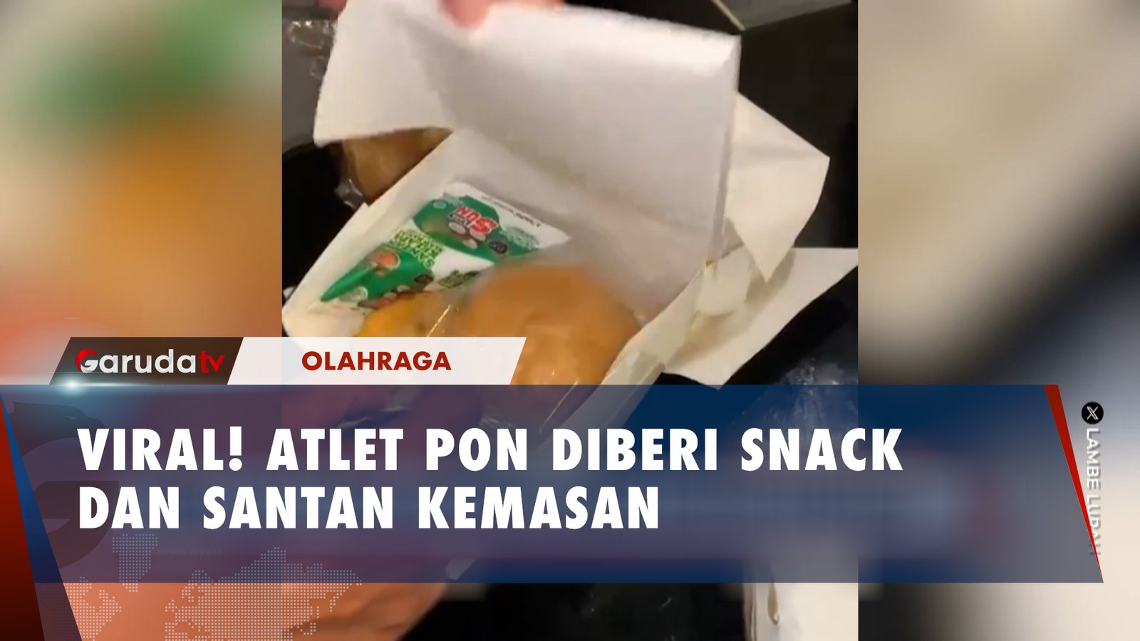 Diberi Snack dan Santan Kemasan, Makanan untuk Para Atlet di PON XXI Viral!