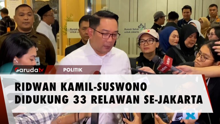 33 Relawan Se-Jakarta Deklarasi Dukung Ridwan Kamil-Suswono