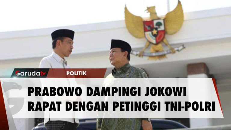 Momen Prabowo Dampingi Jokowi Beri Pengarahan ke Pejabat TNI-Polri di IKN