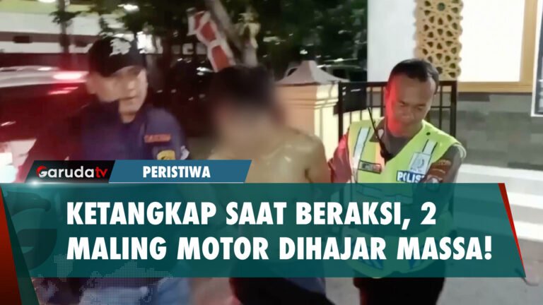 Kepergok Warga Curi Sepeda Motor, 2 Pelaku Dihajar massa!