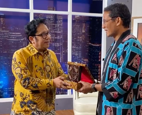 Menparekraf Sandiaga Uno Apresiasi Garuda TV dalam Kunjungan Silaturahmi