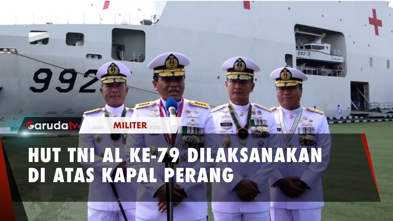 HUT TNI AL ke-79 Dirayakan Diatas Kapal Perang