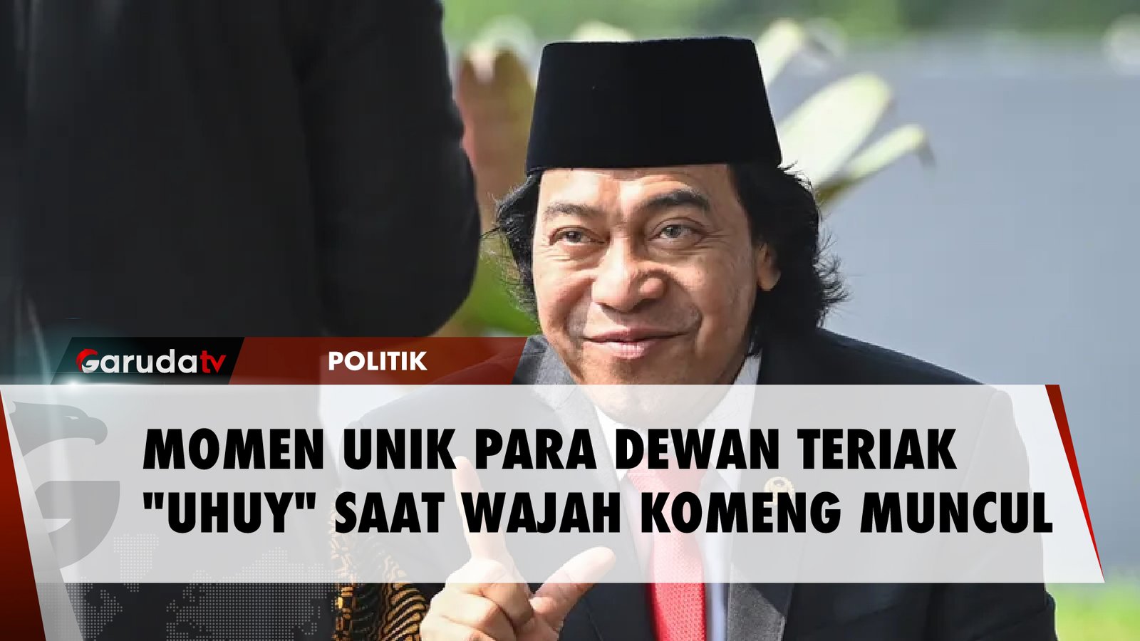 Kocak! Para Anggota Dewan Refleks Teriak "Uhuy" Saat Wajah Komeng Tampil di Layar DPR