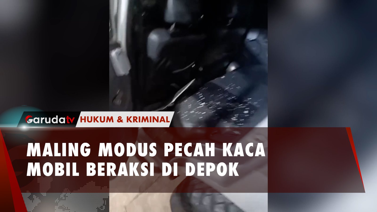 Apes, Seorang Pria di Depok jadi Korban Maling Pecah Kaca Mobil