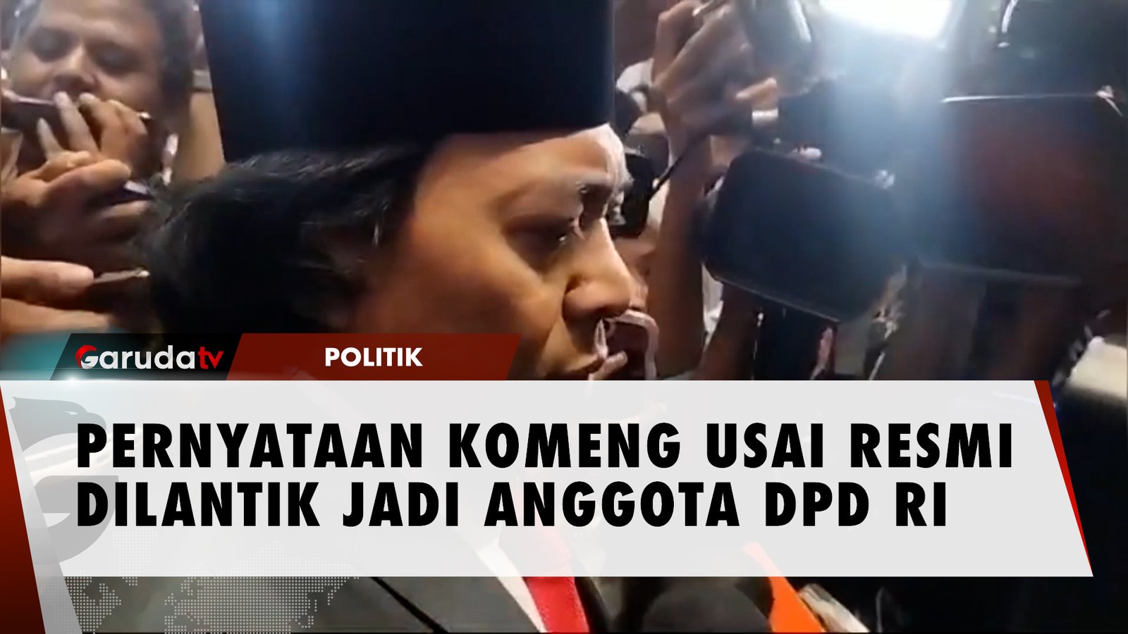 Komeng Berikan Pernyataan Usai Dilantik Jadi Anggota DPD RI